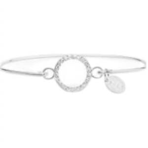 NEW STIA pavé icon bracelet good luck charms in silver